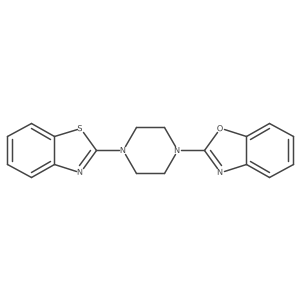 2-[4-(1,3-Benzothiazol-2-yl)piperazin-1-yl]-1,3-benzoxazole Structure