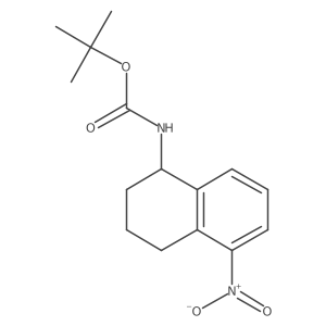 tert-butyl N-[(1S)-5-nitro-1,2,3,4-tetrahydronaphthalen-1-yl]carbamate结构式