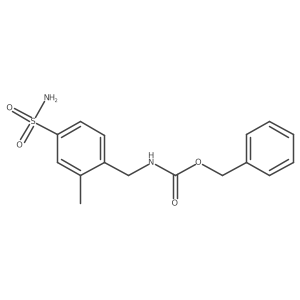 benzyl N-[(2-methyl-4-sulfamoylphenyl)methyl]carbamate Structure