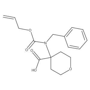 4-{Benzyl[(prop-2-en-1-yloxy)carbonyl]amino}oxane-4-carboxylic acid Structure