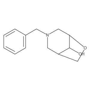 (1R,5R)-3-benzyl-6-oxa-3-azabicyclo[3.2.1]octan-8-ol结构式