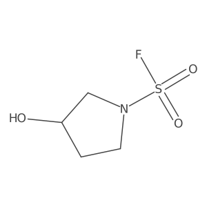 (3R)-3-hydroxypyrrolidine-1-sulfonylfluoride结构式