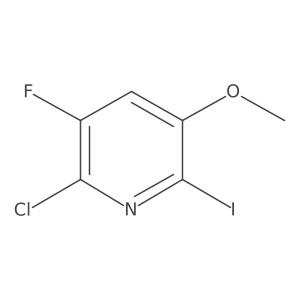 2-Chloro-3-fluoro-6-iodo-5-methoxypyridine结构式