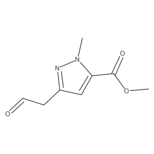 methyl 1-methyl-3-(2-oxoethyl)-1H-pyrazole-5-carboxylate Structure