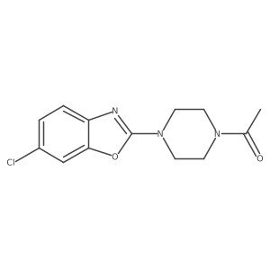 1-[4-(6-Chloro-1,3-benzoxazol-2-yl)piperazin-1-yl]ethan-1-one结构式
