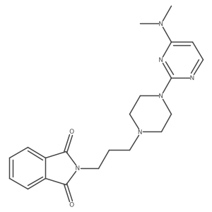 2-(3-{4-[4-(dimethylamino)pyrimidin-2-yl]piperazin-1-yl}propyl)-2,3-dihydro-1H-isoindole-1,3-dione结构式