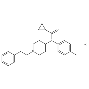 p-Methyl cyclopropyl fentanyl hydrochloride结构式