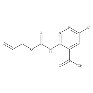 6-Chloro-3-{[(prop-2-en-1-yloxy)carbonyl]amino}pyridazine-4-carboxylic acid结构式