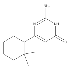 2-Amino-6-(2,2-dimethylcyclohexyl)-4(3H)-pyrimidinone Structure