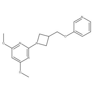 4,6-Dimethoxy-2-{3-[(pyridin-3-yloxy)methyl]azetidin-1-yl}pyrimidine Structure