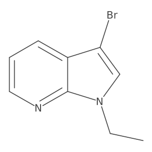 3-Bromo-1-ethyl-1H-pyrrolo[2,3-b]pyridine Structure