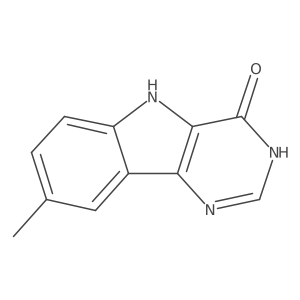 8-Methyl-3H-pyrimido[5,4-b]indol-4(5H)-one结构式