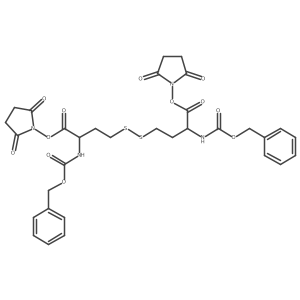 (2S,2'S)-Bis(2,5-dioxopyrrolidin-1-yl) 4,4'-disulfanediylbis(2-(((benzyloxy)carbonyl)amino)butanoate) Structure