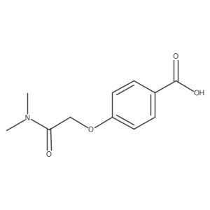 4-[2-(Dimethylamino)-2-oxoethoxy]benzoic acid Structure