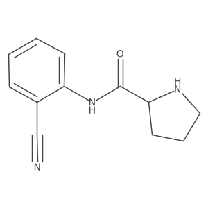 (2S)-N-(2-Cyanophenyl)-2-pyrrolidinecarboxamide结构式