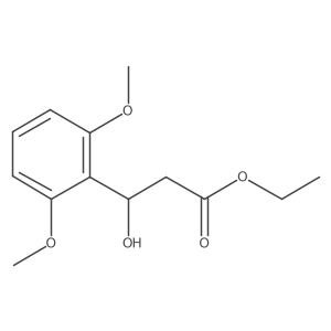 Ethyl 3-(2,6-dimethoxyphenyl)-3-hydroxypropanoate Structure