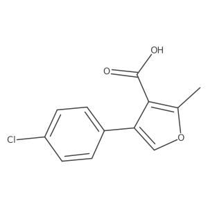 4-(4-Chlorophenyl)-2-methylfuran-3-carboxylic acid Structure