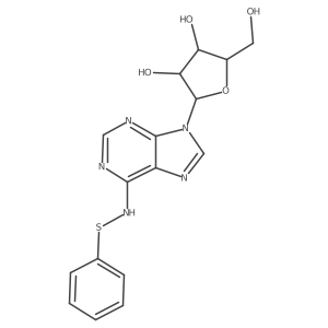 Adenosine, N-(phenylthio)-结构式