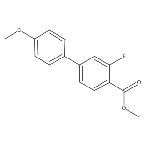 Methyl 2-fluoro-4-(4-methoxyphenyl)benzoate结构式