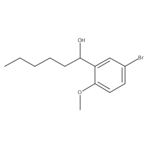 5-Bromo-2-methoxy-I+/--pentylbenzenemethanol Structure