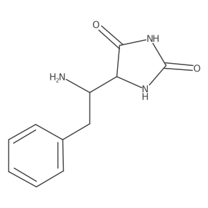 2,4-Imidazolidinedione, 5-[(1S)-1-amino-2-phenylethyl]-结构式