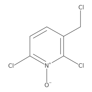 2,6-Dichloro-3-(chloromethyl)-1-oxidopyridin-1-ium结构式