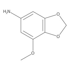 7-Methoxy-2H-1,3-benzodioxol-5-amine结构式