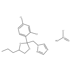 Propiconazole nitrate Structure