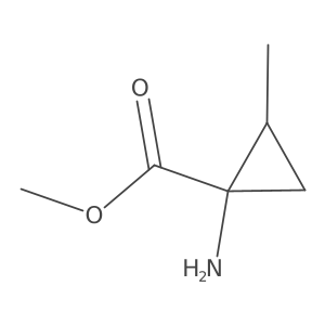 rel-(1R,2S)-Methyl 1-amino-2-methylcyclopropanecarboxylate Structure