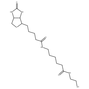 (3aS,4S,6aR)-Hexahydro-N-[6-[(2-mercaptoethyl)amino]-6-oxohexyl]-2-oxo-1H-thieno[3,4-d]imidazole-4-pentanamide Structure