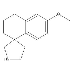 6-Methoxy-3,4-dihydro-2H-spiro[naphthalene-1,3'-pyrrolidine]结构式