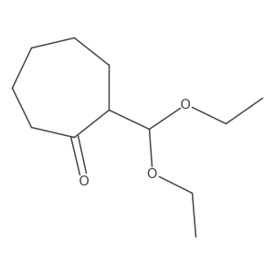 2-(Diethoxymethyl)cycloheptan-1-one Structure