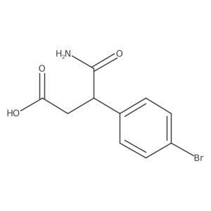 4-Amino-3-(4-bromophenyl)-4-oxobutanoic acid结构式