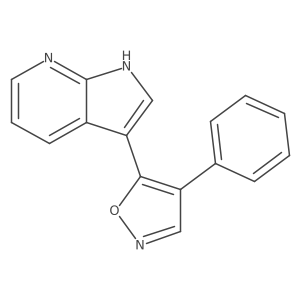 3-[4-Phenyl-isoxazol-5-yl]-1H-pyrrolo[2,3-b]pyridine结构式