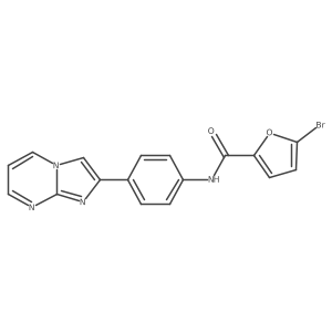 5-bromo-N-(4-(imidazo[1,2-a]pyrimidin-2-yl)phenyl)furan-2-carboxamide结构式