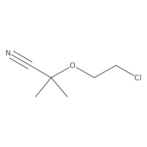 2-(2-Chloroethoxy)-2-methylpropanenitrile Structure