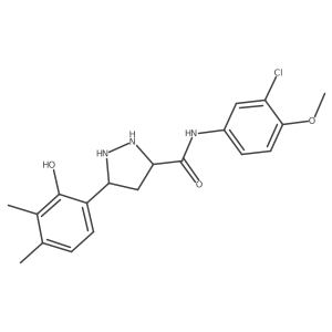 N-(3-chloro-4-methoxyphenyl)-5-(2-hydroxy-3,4-dimethylphenyl)pyrazolidine-3-carboxamide Structure