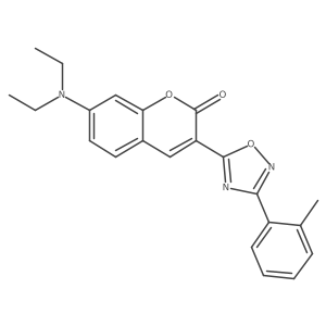 7-(diethylamino)-3-[3-(2-methylphenyl)-1,2,4-oxadiazol-5-yl]-2H-chromen-2-one结构式