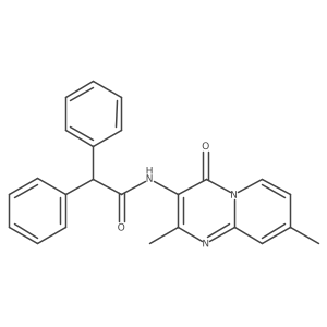 N-{2,8-dimethyl-4-oxo-4H-pyrido[1,2-a]pyrimidin-3-yl}-2,2-diphenylacetamide结构式