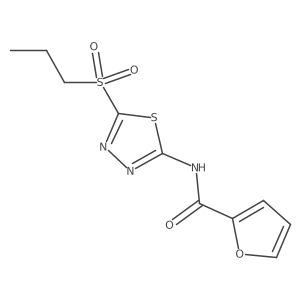 N-(5-(propylsulfonyl)-1,3,4-thiadiazol-2-yl)furan-2-carboxamide Structure