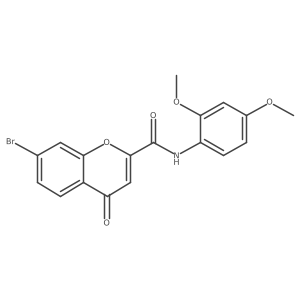 COc1ccc(NC(=O)c2cc(=O)c3ccc(Br)cc3o2)c(OC)c1结构式