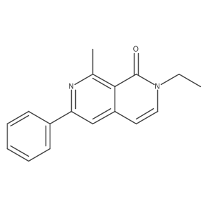 2-Ethyl-8-methyl-6-phenyl-2,7-naphthyridin-1(2H)-one Structure