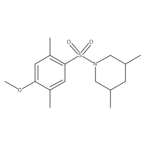 1-[(4-Methoxy-2,5-dimethylphenyl)sulfonyl]-3,5-dimethylpiperidine Structure