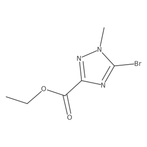 Ethyl 5-bromo-1-methyl-1h-1,2,4-triazole-3-carboxylate结构式