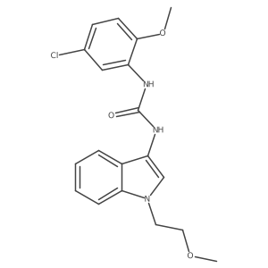 1-(5-chloro-2-methoxyphenyl)-3-[1-(2-methoxyethyl)-1H-indol-3-yl]urea Structure