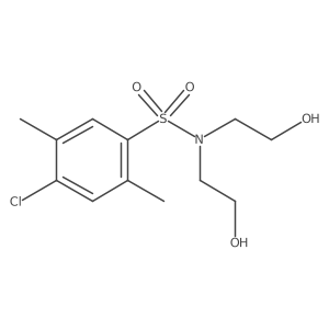 Bis(2-hydroxyethyl)[(4-chloro-2,5-dimethylphenyl)sulfonyl]amine Structure