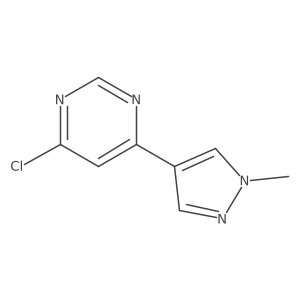 4-Chloro-6-(1-methyl-1h-pyrazol-4-yl)pyrimidine结构式