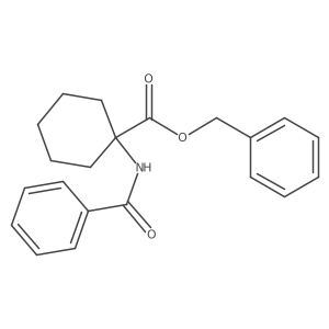 Benzyl 1-benzamidocyclohexane-1-carboxylate Structure
