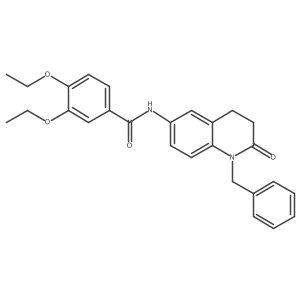 N-(1-benzyl-2-oxo-1,2,3,4-tetrahydroquinolin-6-yl)-3,4-diethoxybenzamide Structure