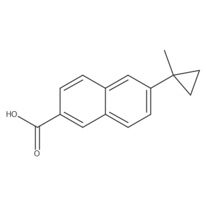 6-(1-Methylcyclopropyl)-2-naphthoic acid结构式